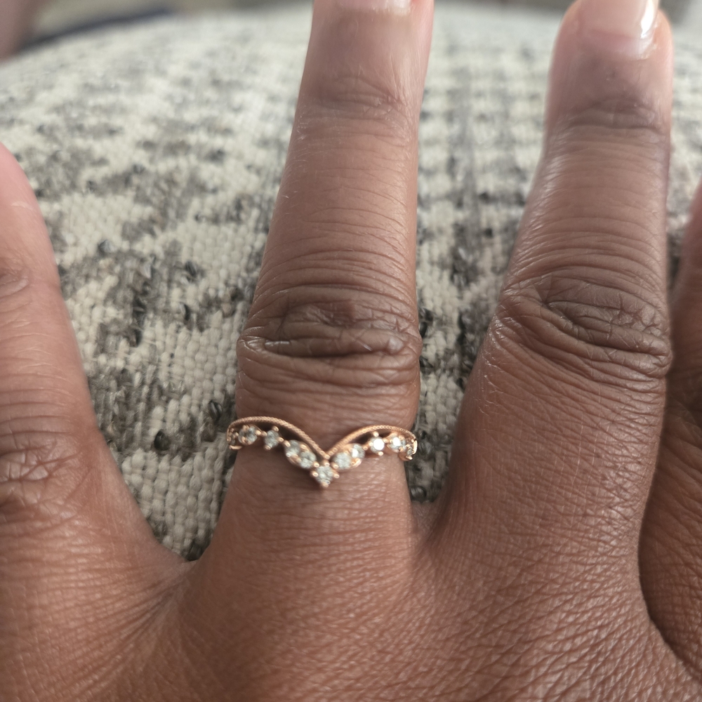 Zales Rose Gold and Diamond Women's Ring